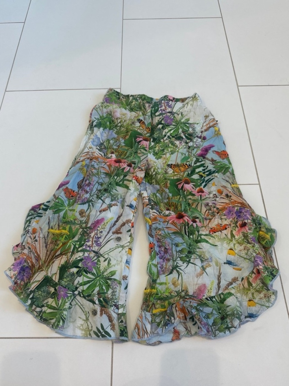 MOLO Green floral girls pants flowy 5